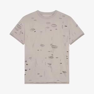 Camiseta Oversize de Algodón 100% de Calidad Premium, Fabricada en Fábrica, la Más Vendida, Lisa, Desgastada, con Hombros Caídos para Hombre - Product Image 6