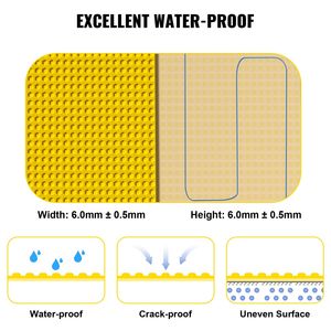 Lớn 3x20 ft 66 sq. ft bảo hiểm uncoupling màng không thấm nước crack-proof <span class=keywords><strong>1</strong></span>/<span class=keywords><strong>8</strong></span> \ "dày <span class=keywords><strong>1</strong></span>/<span class=keywords><strong>8</strong></span> \" dày gạch underlayment cho - Product Image 4