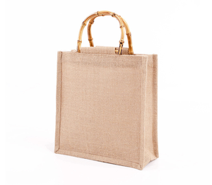 Sac fourre-tout en jute de qualité supérieure avec grande capacité de rangement pour les courses quotidiennes - Product Image 4