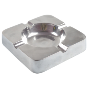 Cenicero de Diseño Pulido con Rejilla, Acabado Brillante, para Mesa, Jardín, Bar, Hogar, Hotel y Oficina - Product Image 1