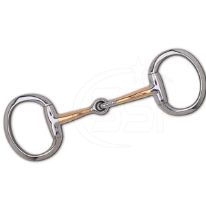Bridon en acier inoxydable de haute qualité avec embout en cuivre et anneaux ovales pour équipement d'équitation, design personnalisable, finition lisse - Product Image 3