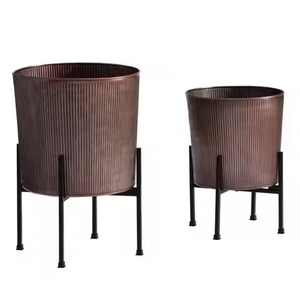 Maceta Decorativa de Metal para Interiores y Exteriores, Maceta Decorativa para Plantas, Hogar, Jardín, Balcón - Product Image 2