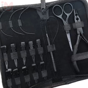 Kit de Herramientas para Extensiones de Cabello de Acero Inoxidable NEGRO, Alicates, Anillos Micro, Agujas de Bucle, Clips de Fijación Fuerte - Product Image 5