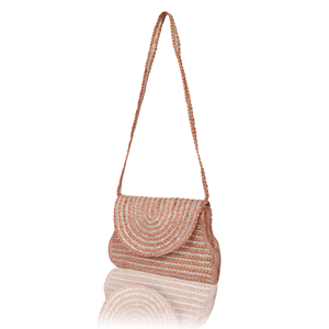 Sac à bandoulière bohème en paille pour femme, avec rabat rayé, écologique, léger, pour la plage, à sangle unique - Product Image 2