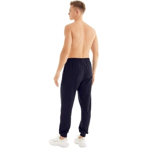 Men Black Sweatpants Elastic Waist Drawstring <b>Cuffed</b> Ankle Side Pockets Casual Breathable Knitted <b>Joggers</b> Autumn Wear - Product Image 2