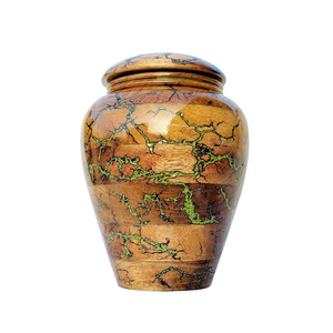 Handcrafted Fractal Burning Wooden Cremation Urn For Human Ashes Adult Lichtenberg Figure Rosewood <b>Memorial</b> <b>Box</b> With Resin Inlay - Product Image 5