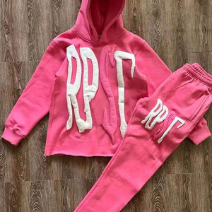 Oem wholesale rate Men Puff Print <b>Tracksuit</b> breathable comfortable sports wear high quality cheap price Men Puff Print <b>Tracksuit</b> - Product Image 4