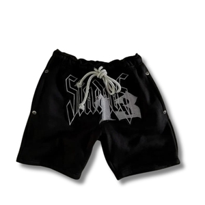 Pantalones Cortos Deportivos de Anime Color Caqui para Hombre, con Bordado de Letras, Cordón Ajustable, Ligeros y Atléticos - Product Image 2