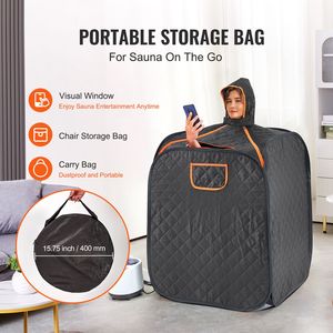 Tenda Sauna Portatile da 1200 Watt con Generatore, Sedia, Borsa Portaoggetti e Generatore di Vapore per Uso Domestico Terapeutico - Product Image 2