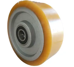 Ruota stabilizzatrice della ruota di sostegno del ghisa del battistrada del poliuretano di 150 x50/50- 20 mm utilizzata sul transpallet elettrico di OMG