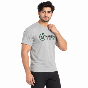 T-shirt uni 240 GSM en jersey de polyester tricoté, logo sérigraphié, coupe ample, manches courtes, décontracté, premium, écologique - Product Image 1