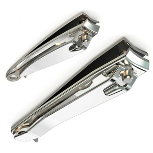 Coupe-ongles professionnels en acier inoxydable argenté avec lime à ongles, grand coupe-ongles pour salons de manucure, durable pour les doigts - Product Image 6