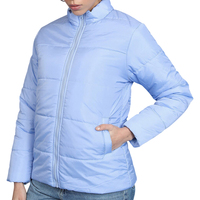 Manteau d'hiver 2027, veste matelassée isolante de qualité supérieure, couleur unie, col montant, vêtements d'hiver décontractés, OEM