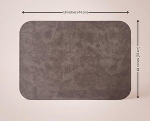 Waterproof Genuine Leather Table Mat Luxury Dining Placemats Wholesale Heat Resistant Custom Hotel Mats LPM-0004F - Product Image 3