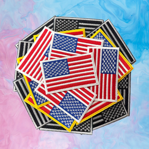 Patch tactique brodé 3D haute densité personnalisé avec support Velcro pour la sécurité et les uniformes sur mesure, patchs drapeaux thermocollants - Product Image 6