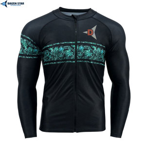 Custom Logo Men’s Rash Guard Compression Shirt UV Protection Quick Dry Long Sleeve Surf Swim Rashguard - Product Image 3