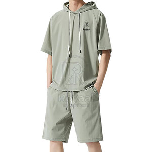 Survêtements respirants de couleur unie avec shorts à vendre, nouveau design, survêtements professionnels avec shorts - Product Image 2