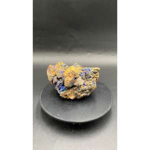 Spécimen d'azurite naturelle, pierre brute de cristal bleu pour collectionneurs et exposition, produit minéral non métallique - Product Image 3