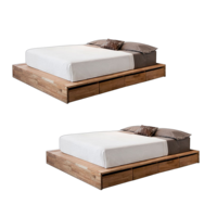 Cama de Madera de Diseño de Lujo, Súper Cómoda, de Alta Calidad, Material Ecológico, Orientada a la Exportación, Personalizada, de Indonesia, Venta al Por Mayor