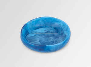 Grand bol de terre en résine bleu ciel tourbillon bols de service artisanaux pour la maison hôtel restaurant ou fête - Product Image 6