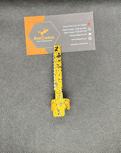 Tête de rasoir jaune Saaqaans Enterprises en acier inoxydable importé, outil de précision pour la texture des cheveux, idéal pour les barbiers - Product Image 6