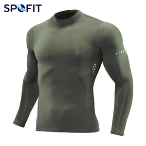 Custom <b>Compression</b> <b>Shirt</b> <b>Men</b> Long Sleeve Gym Wear Quick Dry Rash Guard Fitness Base Layer Sports <b>Shirt</b> OEM Manufacturer - Product Image 6