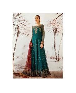 Trajes bordados de red cosidos Colección de Bodas de 3 piezas Último diseño pakistaní Salwar Kameez Punjabi Trajes Ropa de diseñador - Product Image 3