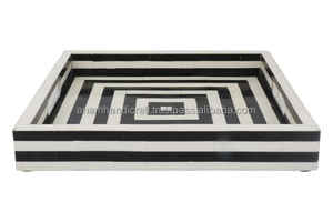 ถาดฝังกระดูกไม้ธรรมชาติทำด้วยมือจานเสิร์ฟคุณภาพสูงสำหรับบ้านร้านอาหารโรงแรมโดยตรง-คลาสสิก - Product Image 2