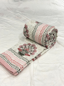 Wholesale Pure Malmal Dohar Fabric Floral Border Printed Mulmul Cotton Fabric for Bedding Blanket - Product Image 5