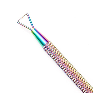 Poussoir triangulaire en argent durable pour gel UV, manucure, pédicure, coupe-cuticules et peaux mortes - Product Image 2