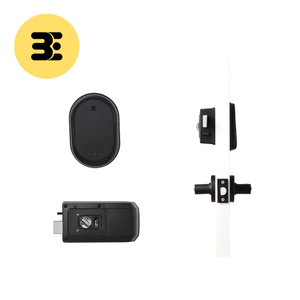 Cerradura electrónica inteligente sin llave para puerta de entrada, con contraseña de seguridad para el hogar, color negro - Product Image 2