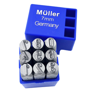 Factory Price 7mm German Number Punch <b>Tools</b> Steel Number Punch <b>Set</b> - Product Image 1