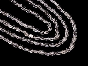 Perles de pierres précieuses en quartz cristal naturel, forme ovale lisse, 5 mm 8 mm, prix de gros, en vrac, pour la fabrication de bijoux, fournisseur de pierres de quartz - Product Image 2