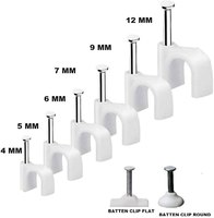 Attaches de fixation murale en U pour câbles et tuyaux PVC, de 4 mm à 40 mm, 100 pièces/sac, vente directe usine