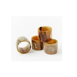 Luxury Handmade Durable Buffalo Horn Napkin Ring 4.5cm Width <b>Round</b> Shape Natural Horn <b>Table</b> Decor for Wedding Occasions - Product Image 1