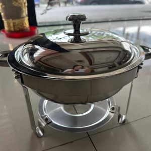 New Design Stainless Steel Chafing Dish Food Warmer Serving Dish With Matching Lid for Wedding Party - Product Image 1