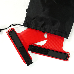 Soporte de Muñeca Rojo con Agarre para Barra Alta y Cierre Ajustable de Gancho y Bucle para Levantamiento de Pesas, Entrenamiento de Fuerza, Unisex, Agarre de Barra Alta de EVA - Product Image 2