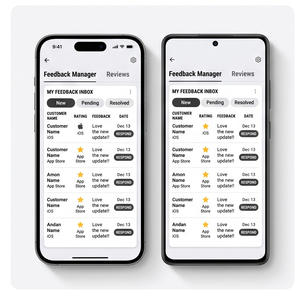 Aplicación de Recopilación de Comentarios Royalcraft – Panel de Información sobre Comentarios, Reseñas, Encuestas y Análisis de Clientes para iOS/Android - Product Image 3
