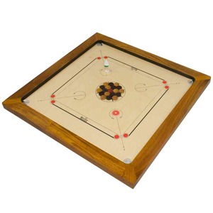 Plateau de Carrom Portable en Bois pour 4 Joueurs, Écologique et Durable - Product Image 3