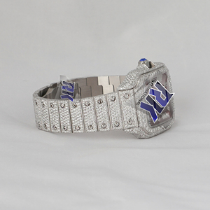 Reloj de Diamantes Moissanite de Lujo Más Vendido para Hombre, Reloj de Pulsera de Acero Inoxidable de Primera Calidad con Joyería de Alta Calidad - Product Image 3