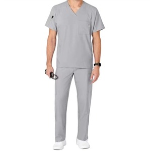 Combinaisons médicales pour hommes en coton de haute qualité à 100 %, extensibles, respirantes, à séchage rapide, avec design de couleur personnalisé - Product Image 1