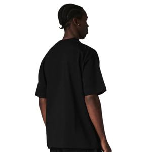 T-shirt Homme Noir Coupe Ample Manches Courtes Col Rond Coton Streetwear Basique Super Lourd Vente en Gros - Product Image 6