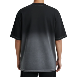 เสื้อยืดวินเทจผ้าฝ้าย 100% ทรงโอเวอร์ไซส์ ซักแบบ Stone Wash สกรีนลายปักเอง สไตล์สตรีทแวร์ แห้งเร็ว ซักแบบ Acid Wash สำหรับผู้ชาย - Product Image 3
