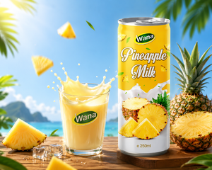Meilleure boisson lactée aromatisée à la pastèque et à la pomme du Vietnam 250ml de Wana Beverage, purée de fruits biologique sans OGM, fournitures en gros - Product Image 1