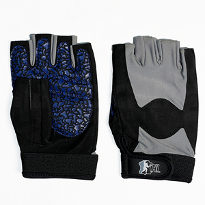Guantes de Gimnasio de Medio Dedo con Correa Ajustable para la Muñeca, Material PU, para Levantamiento de Pesas, Fisicoculturismo, Deportes y Ejercicio - Unisex - Product Image 2