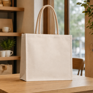 กระเป๋าผ้าแคนวาสเคลือบลามิเนต 300GSM ขนาด 40x35x16 ซม. พร้อมหูหิ้วผ้าฝ้ายบุฟองน้ำ รับทำโลโก้ตามสั่ง ขายส่งจากโรงงาน - Product Image 5