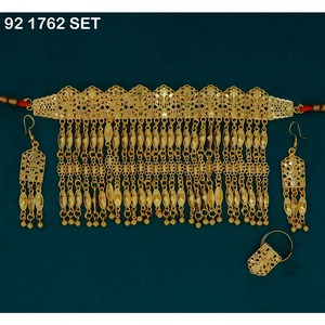 Collar Martasha Chapado en Oro, Nuevo Collar Khannaki Chapado en Oro de Moda Árabe, Elegante Collar Bohemio Chapado en Oro de Dubái - Product Image 5