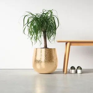 Jarrón de Mesa Moderno Hecho a Mano de Latón, Maceta Decorativa de Metal para Sala de Estar, Centro de Mesa para Diseño de Interiores del Hogar - Product Image 2