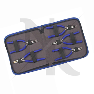 Jewelry Repair Kit <b>Long</b> Handles 5 Pieces Jewelry Pliers Kit 150mm Chain Round Thin Flat <b>Nose</b> Stainless Steel 304 Jaws Equipment - Product Image 3