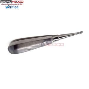 Dental Elevator Spade Tip ELE 0063 for Molar Root Extraction, Stainless Steel Hollow Handle Surgical Implant Medic Instruments - Product Image 2